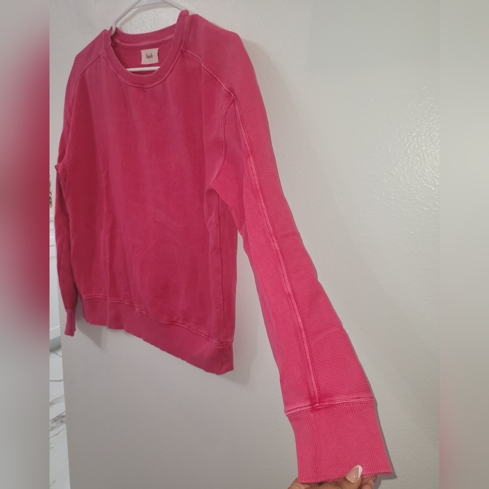 HUSH Rib Panel Sweatshirt Size S - Picture 9 of 11
